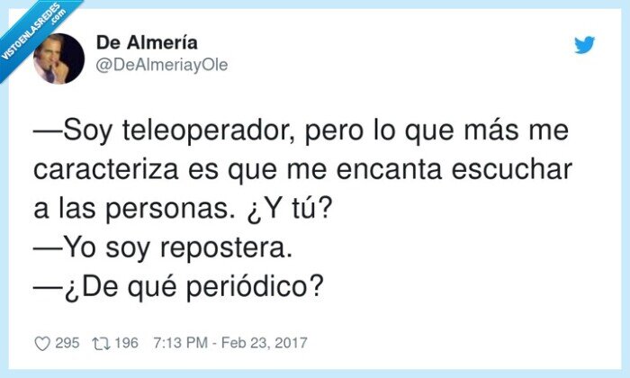 teleoperador,peri&oacute;dico,repostera,escuchar