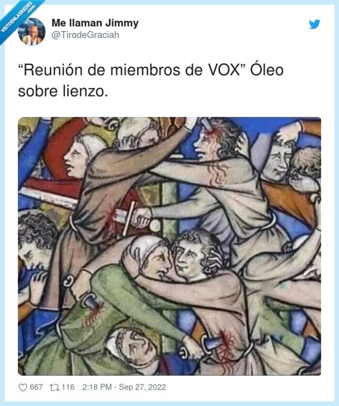 reunión,miembros,vox,lienzo,óleo
