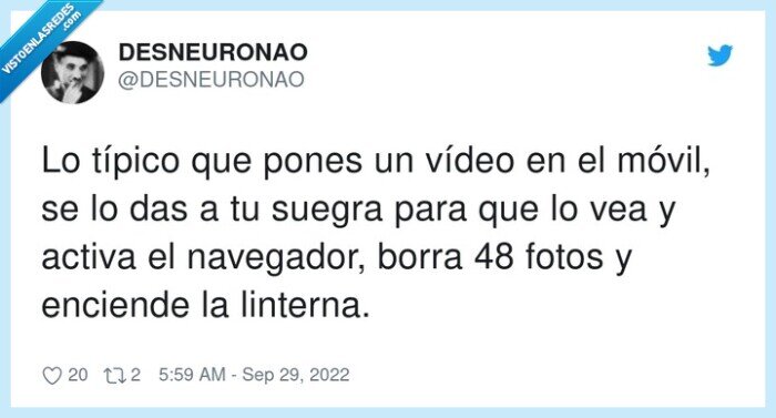 navegador,suegra,controlar,linterna,móvil,vídeo