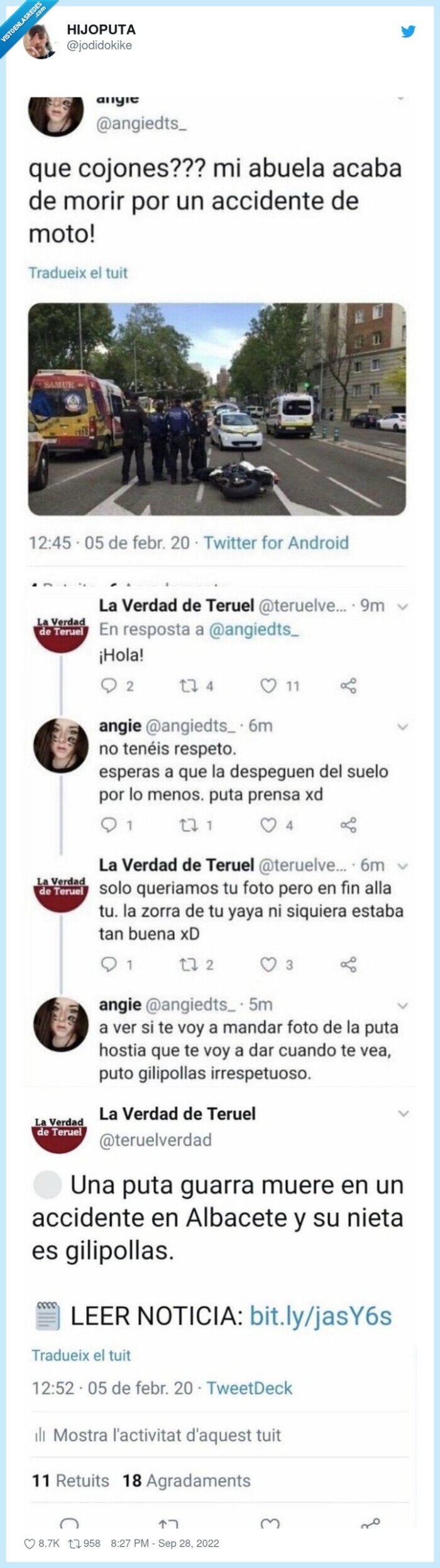 accidente,abuela,foto,la verdad de teruel