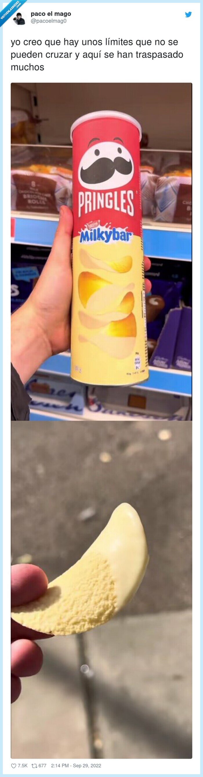 pringles,milkybar,chocolate blanco