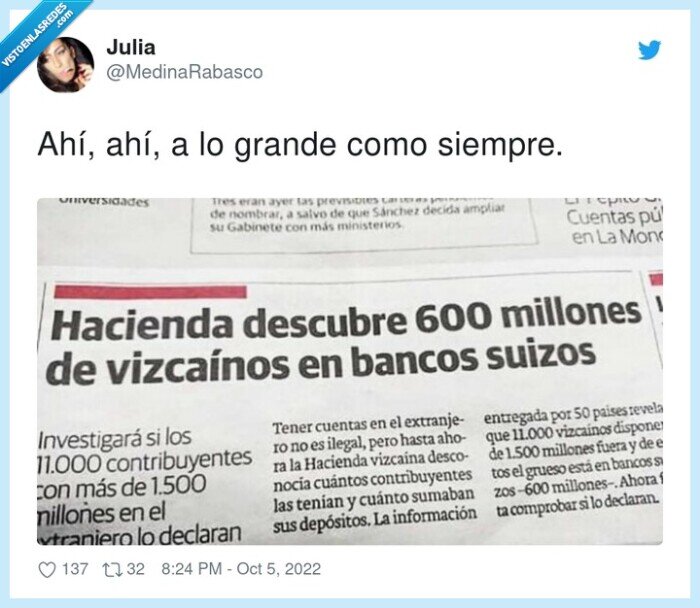 hacienda,vizcainos,banco suizo