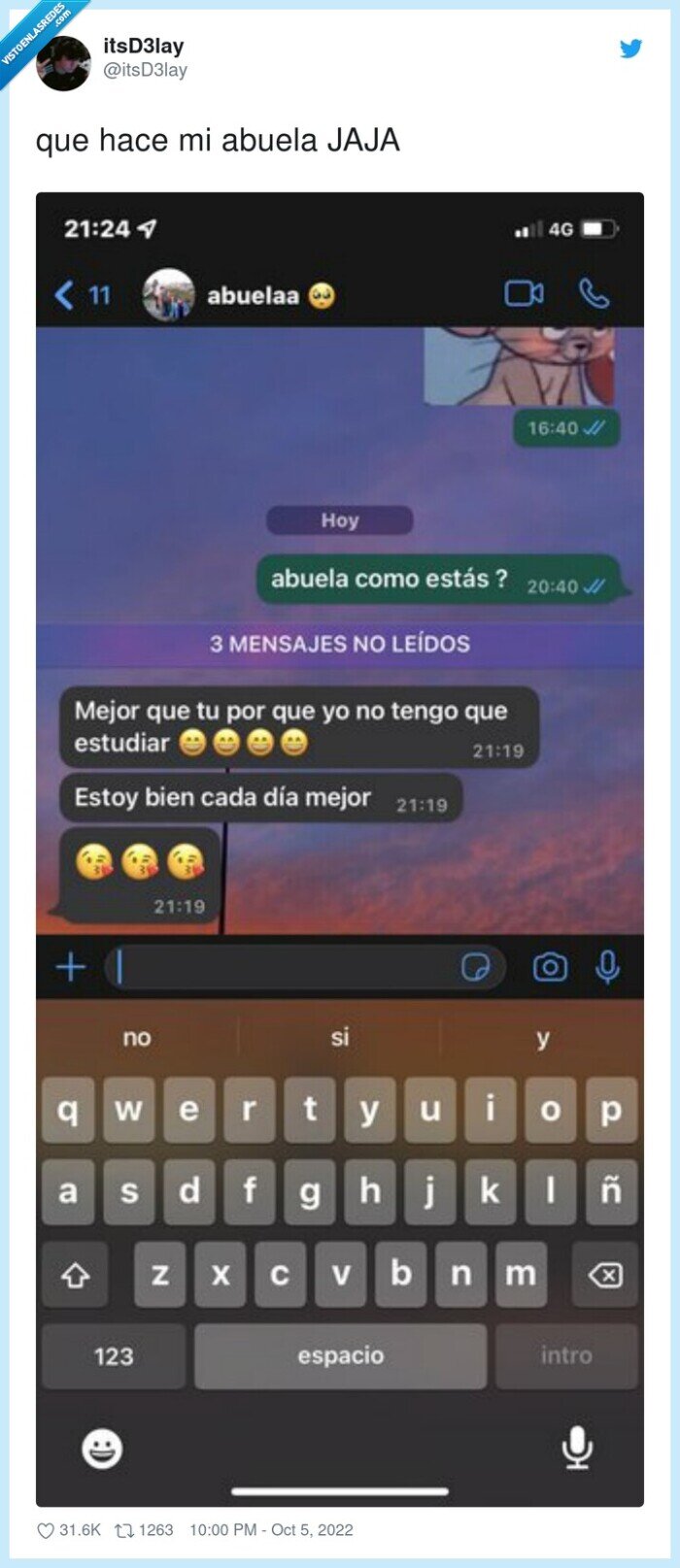 abuela,estar,zasca,estudiar