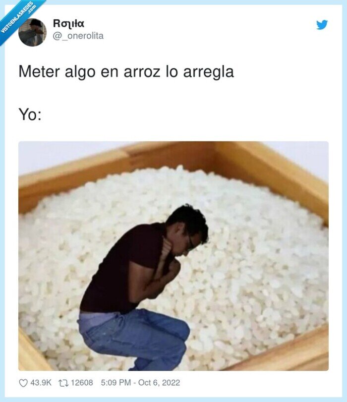 arreglar,meter,arroz