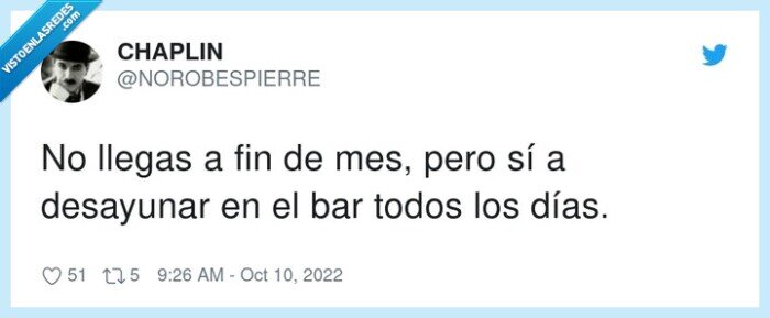 desayunar,llegar,todos los días,dinero