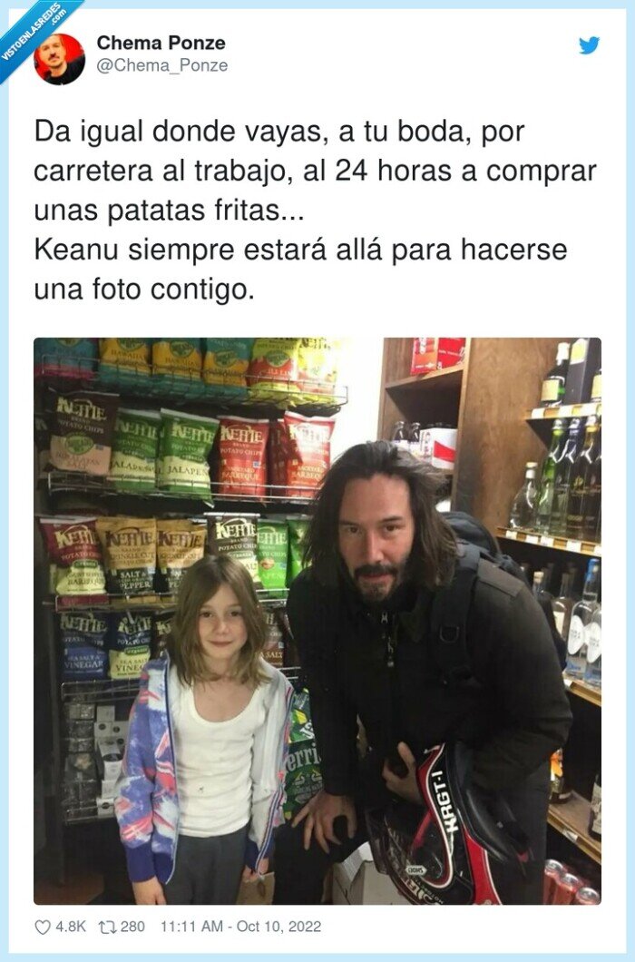 humildad,keanu reeves,supermercado,tienda,niña