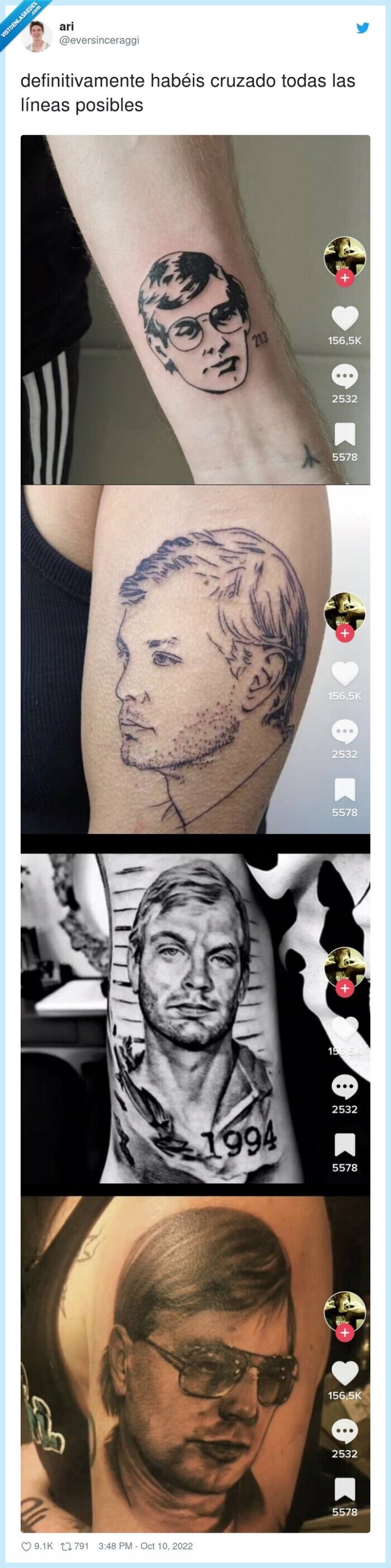 tatuaje,jeff dahmer,asesino,wtf