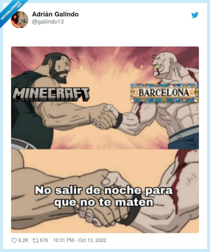 barcelona,warcelona,minecraft,salir de noche,peligroso,matar