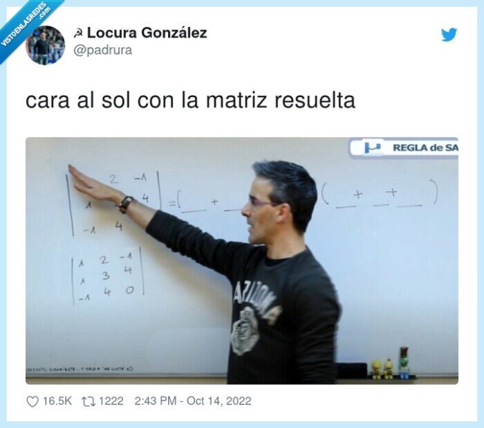 resuelta,matriz,cara al sol