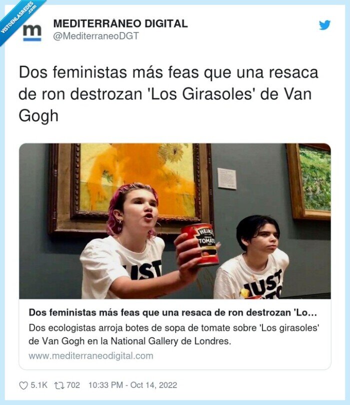 feministas,destrozar,girasoles,resaca,titular,mediterraneo digital,feas