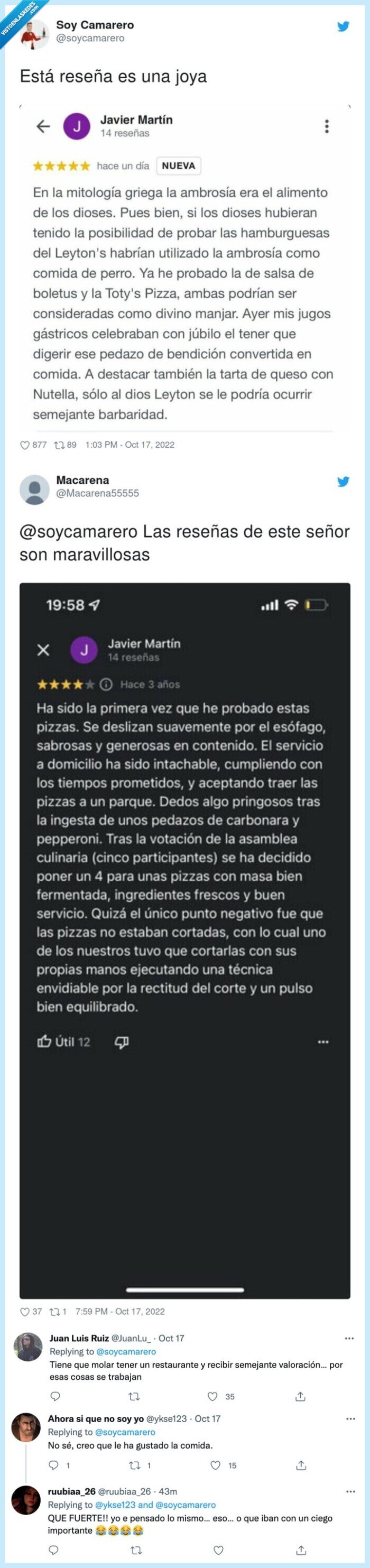 reseña,restaurante,aplauso,elogio
