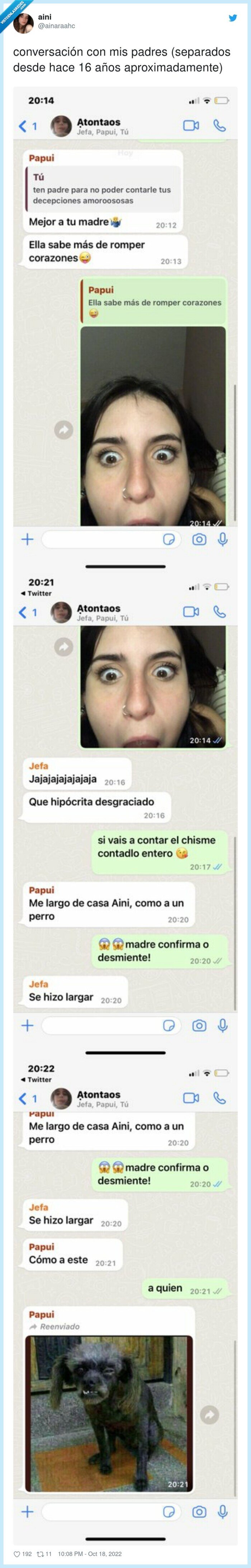 mierdon,padres,conversación,separados