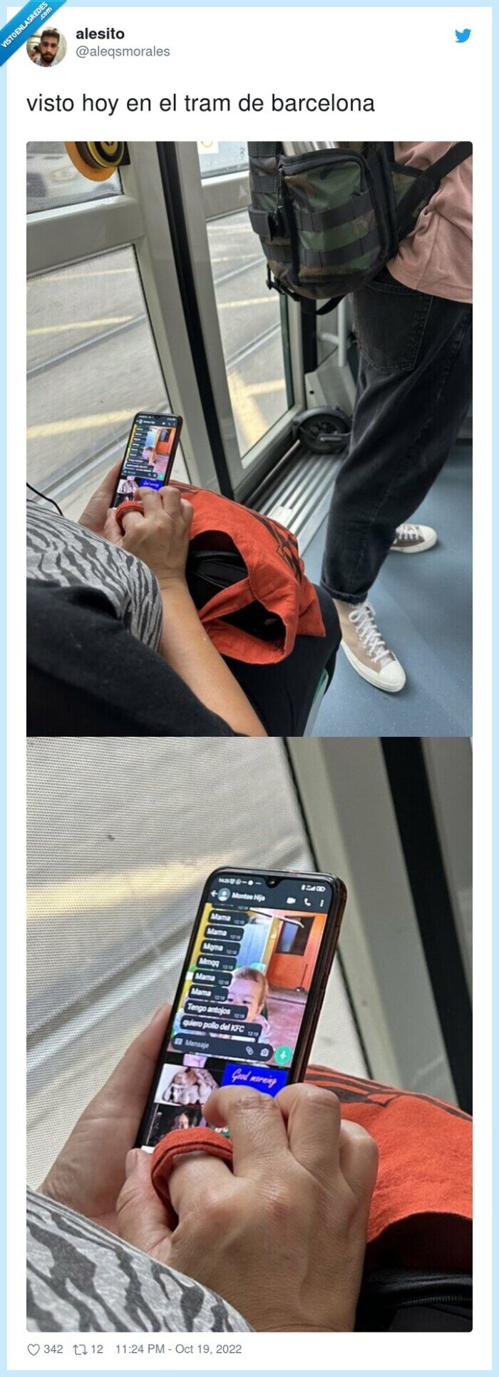 barcelona,tram,kfc,pedir,pollo,whatsapp