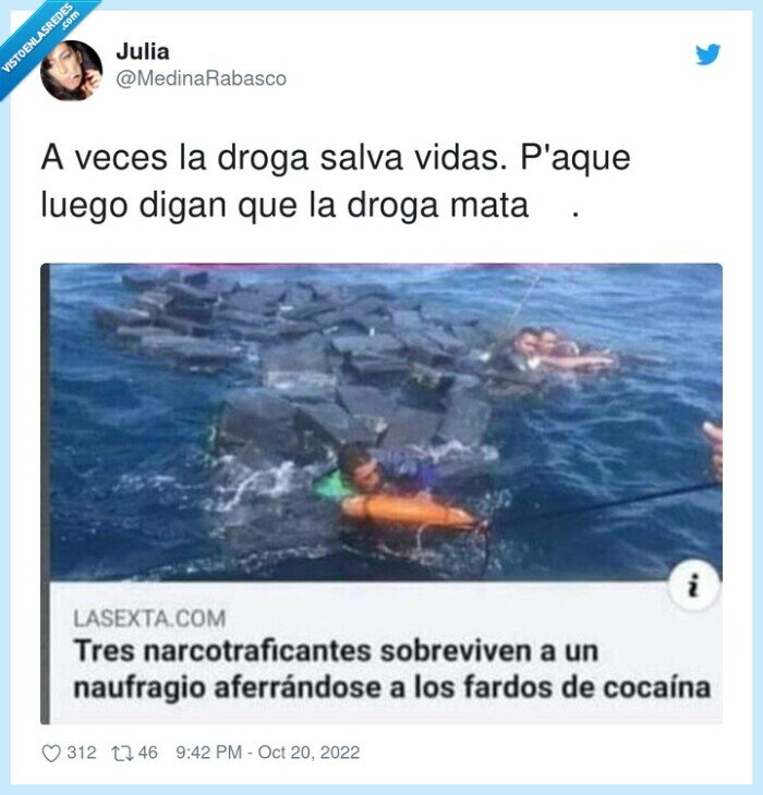 droga,salvar,vidas,mar,fardos,naufragio