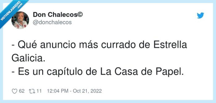 capítulo,anuncio,currado,estrella galicia,la casa de papel