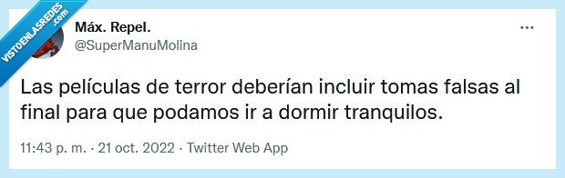 terror,películas,halloween,tomas falsas,dormir