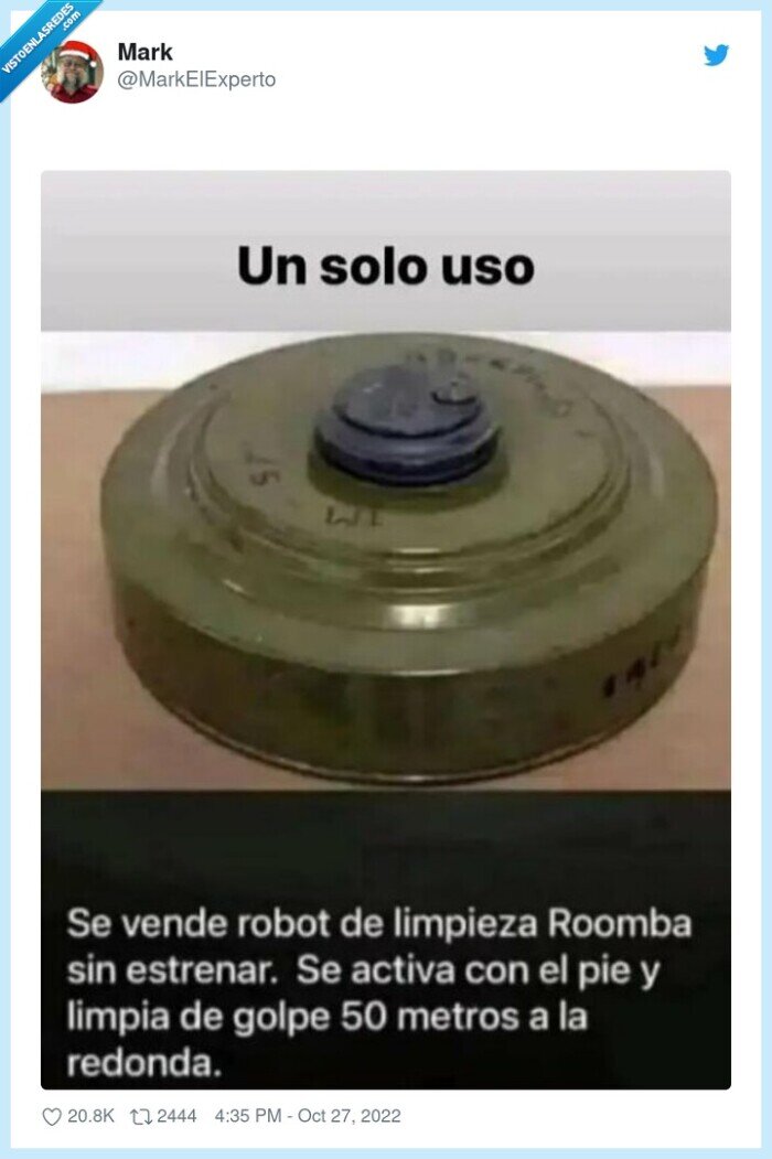 roomba,robot,mina,explotar