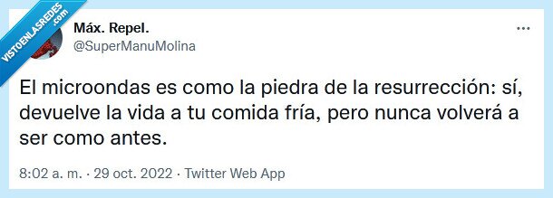 microondas,resurrección,comida,fría,caliente