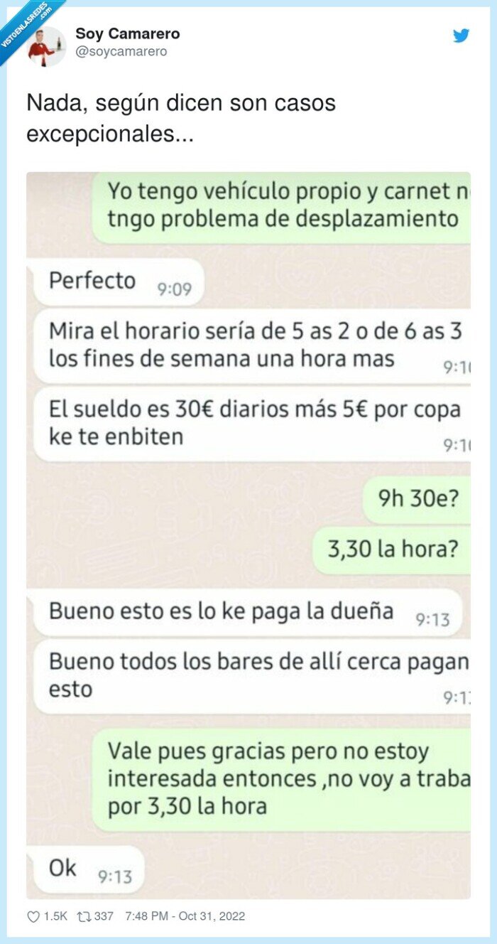 sueldo,camarera,invitar