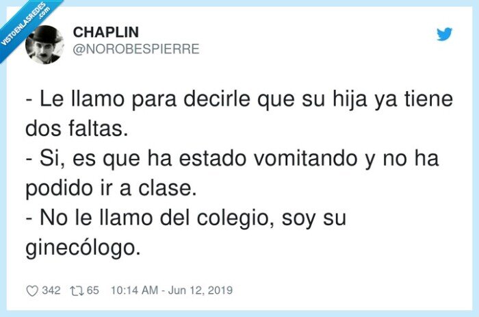 ginecólogo,vomitando,colegio,faltas