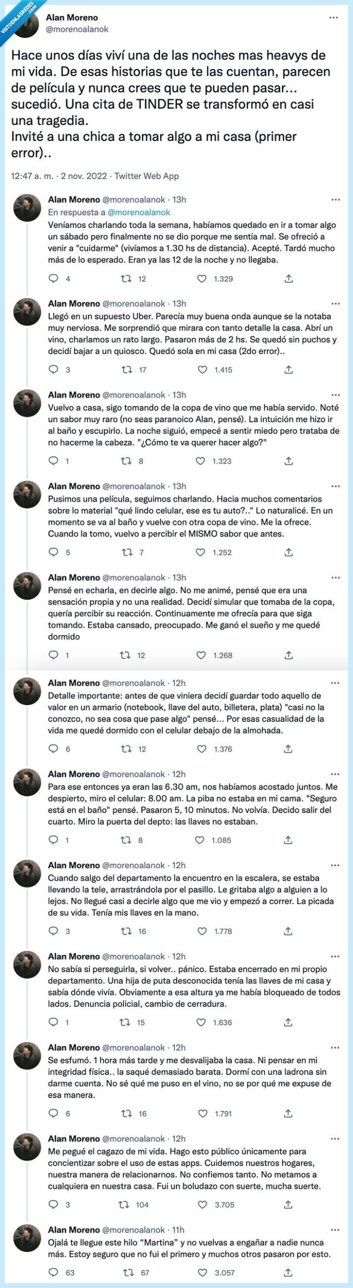 tinder,ligar,chica,drogar,bebida,robar,ladrona