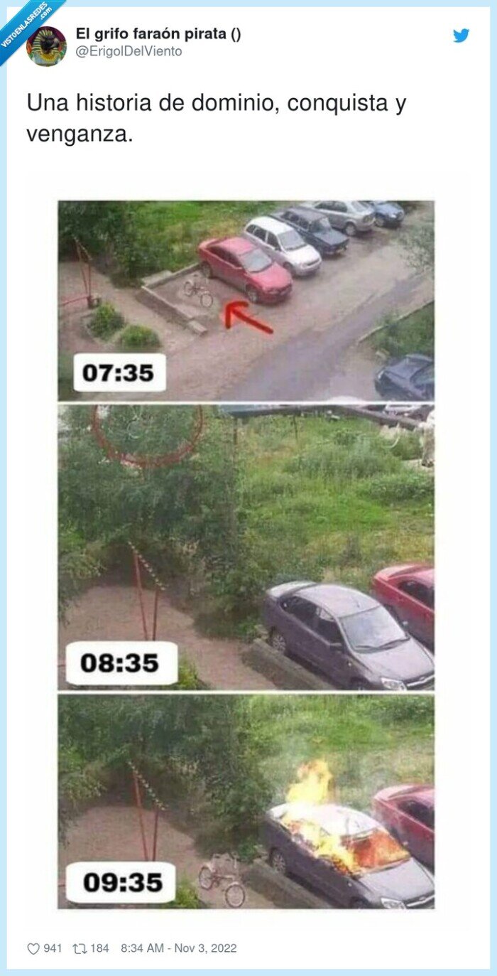 coche,aparcar,quemar,bicicleta