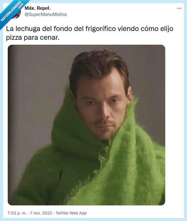 lechuga,pizza,cena