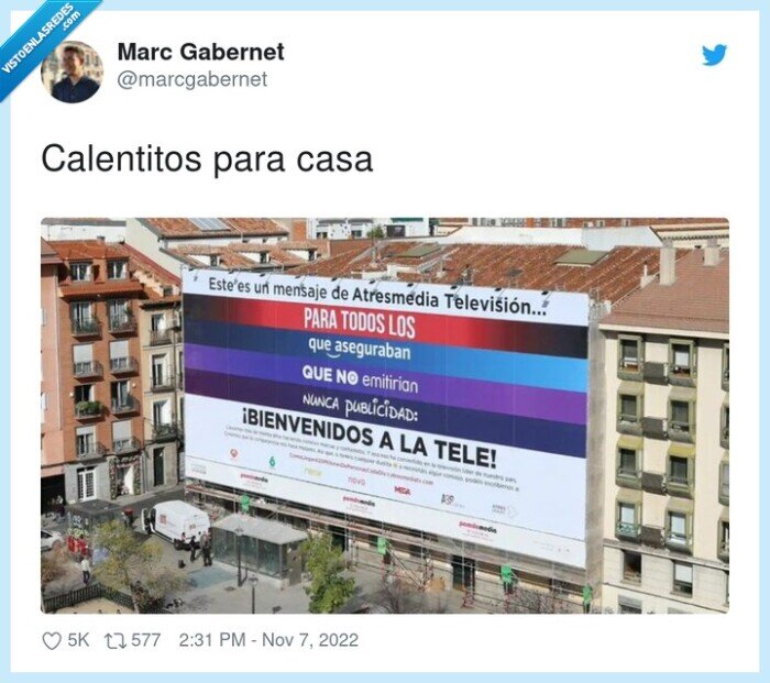 burla,anuncios,televisión,tv,atresmedia,pancarta