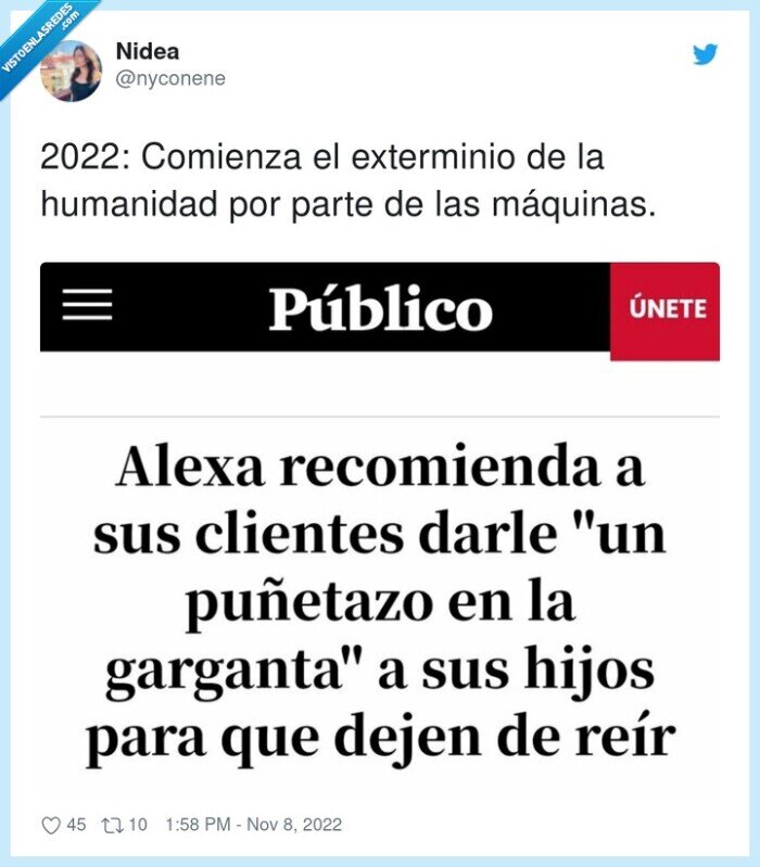 exterminio,humanidad,máquinas,alexa,puñetazo,niños,padres