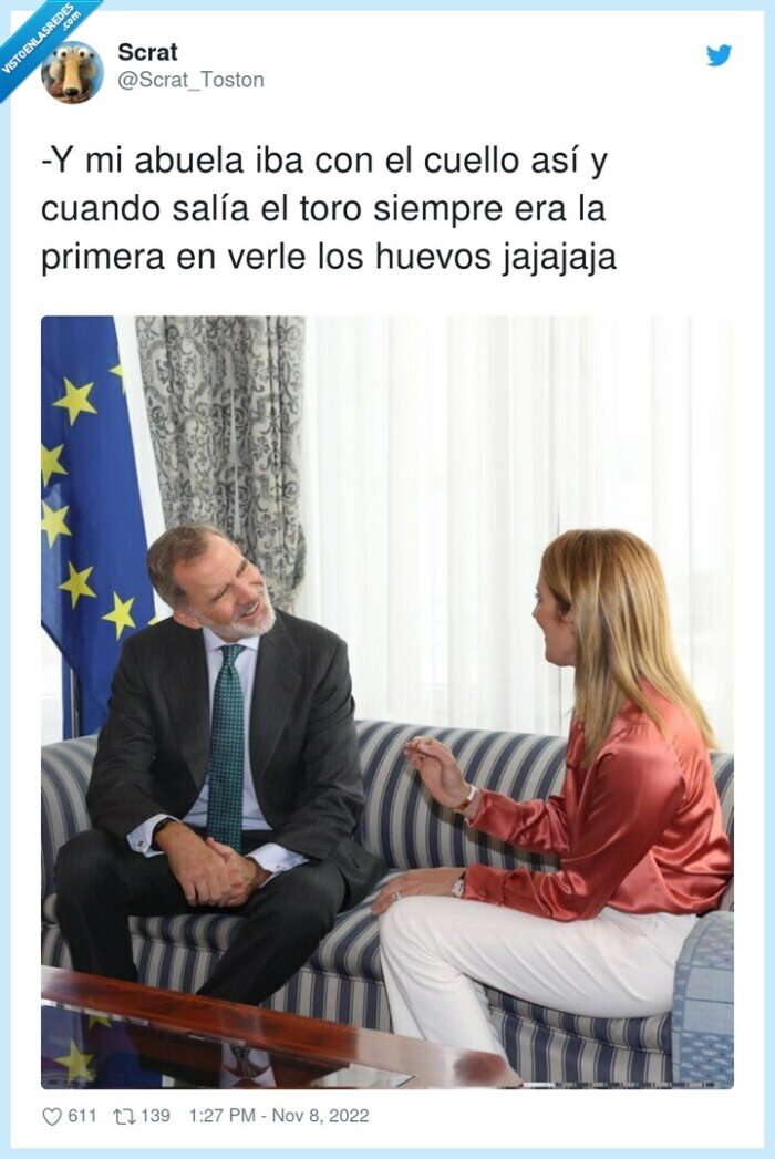 rey felipe,abuela,cuello,hermana del rey,sopa