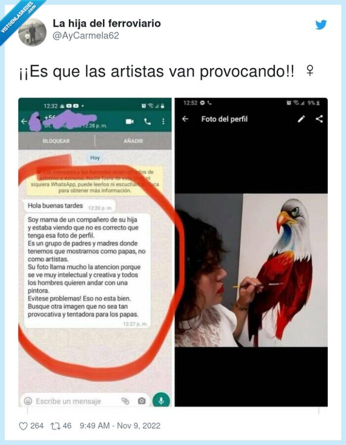 provocando,artistas,whatsapp,madres