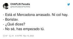 Enlace a ¿Borislav? Baby don’t hurt me, baby don’t hurt me, no more, por @NOROBESPIERRE