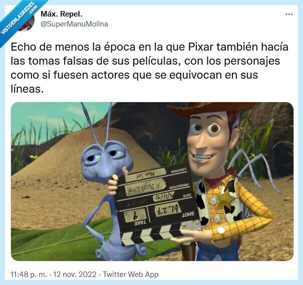 pixar,películas,tomas falsas