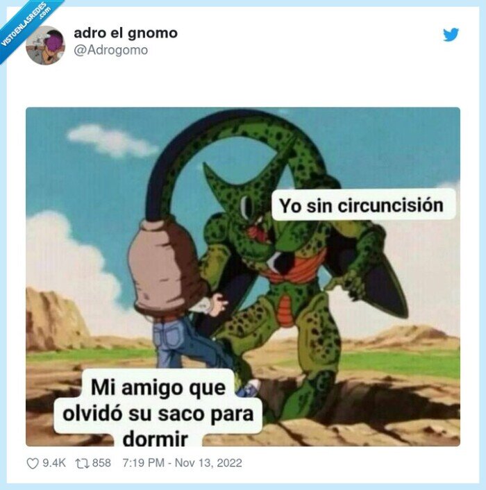 dragon ball,prepucio,circuncision,amigo,saco de dormir