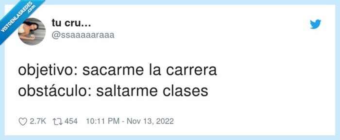 obstáculo,objetivo,saltarme,sacarme,carrera,clases