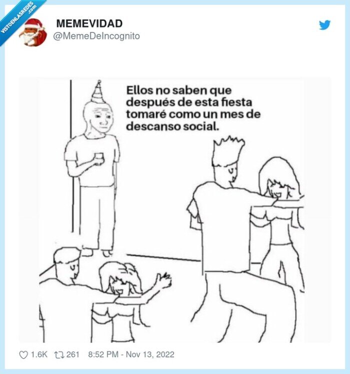 ansiedad,socializar,fiesta,descanso