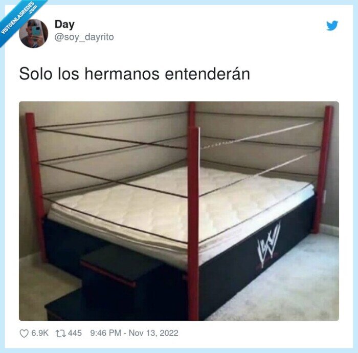 hermanos,ring,cama,peleas