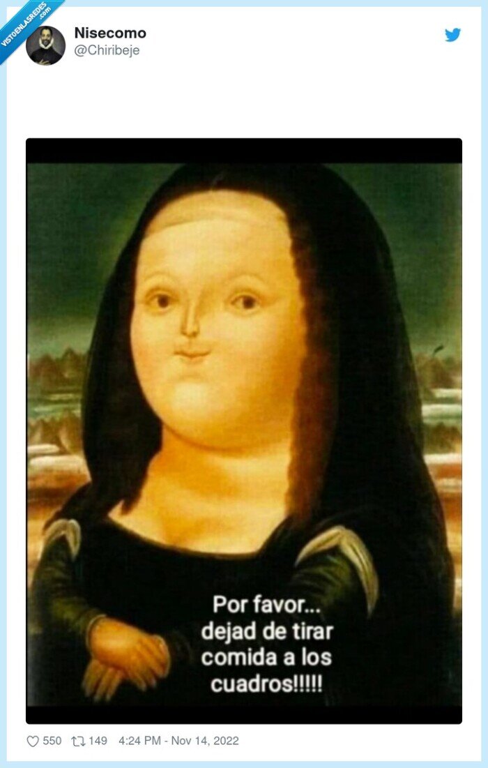 monalisa,comida,cuadros,activistas,arte,cambio climático