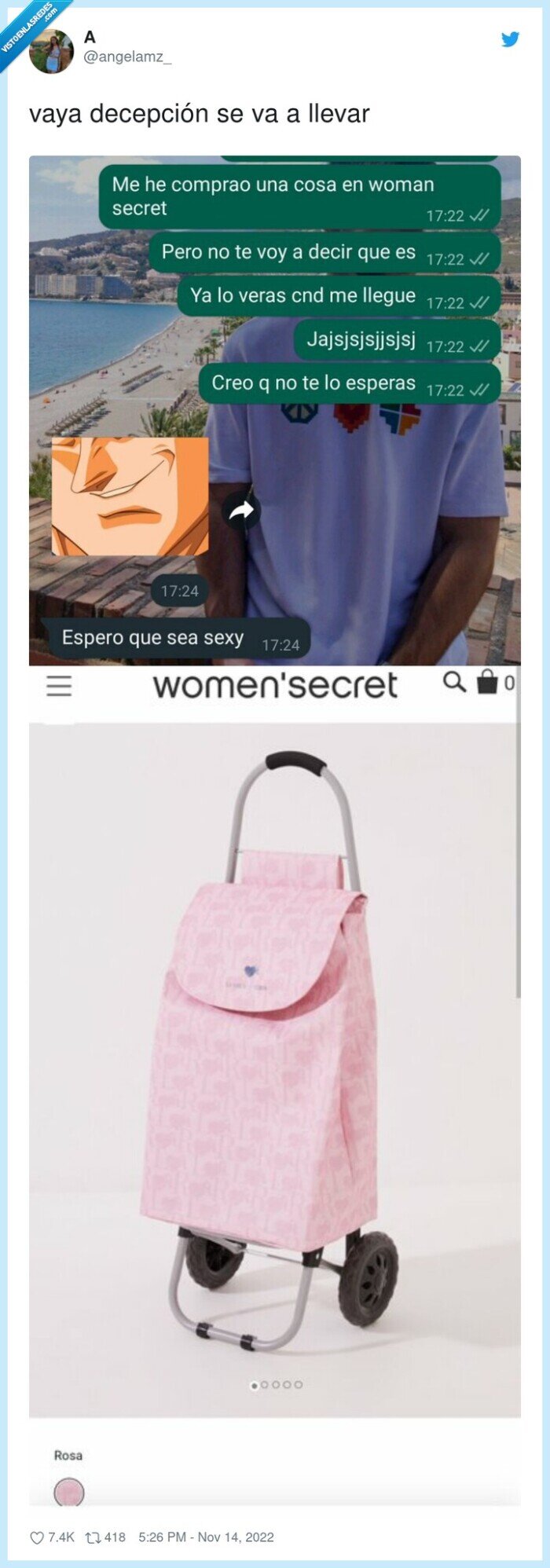 carrito de la compra,stroller,novio,pareja,women's secret,wtf