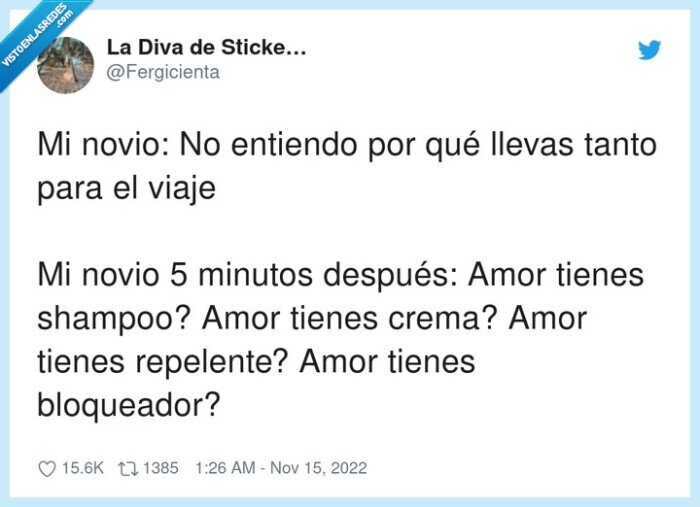 bloqueador,repelente,viaje maleta,pedir,entiendo,shampoo,minutos