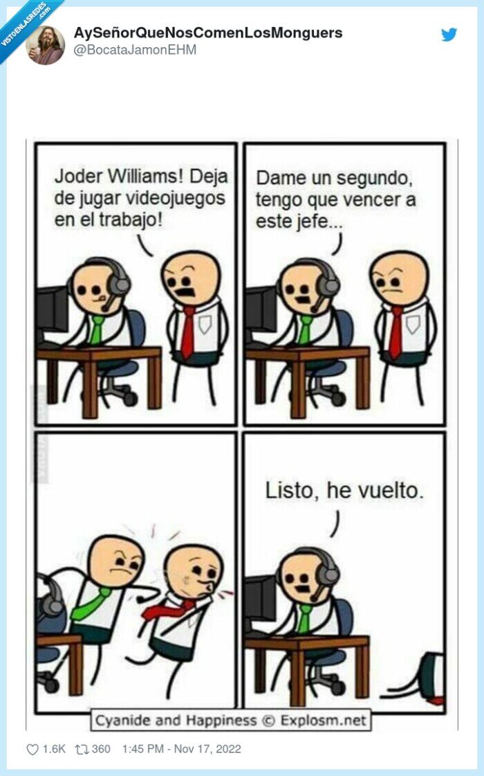 trabajo,jefe,vencer,puñetazo