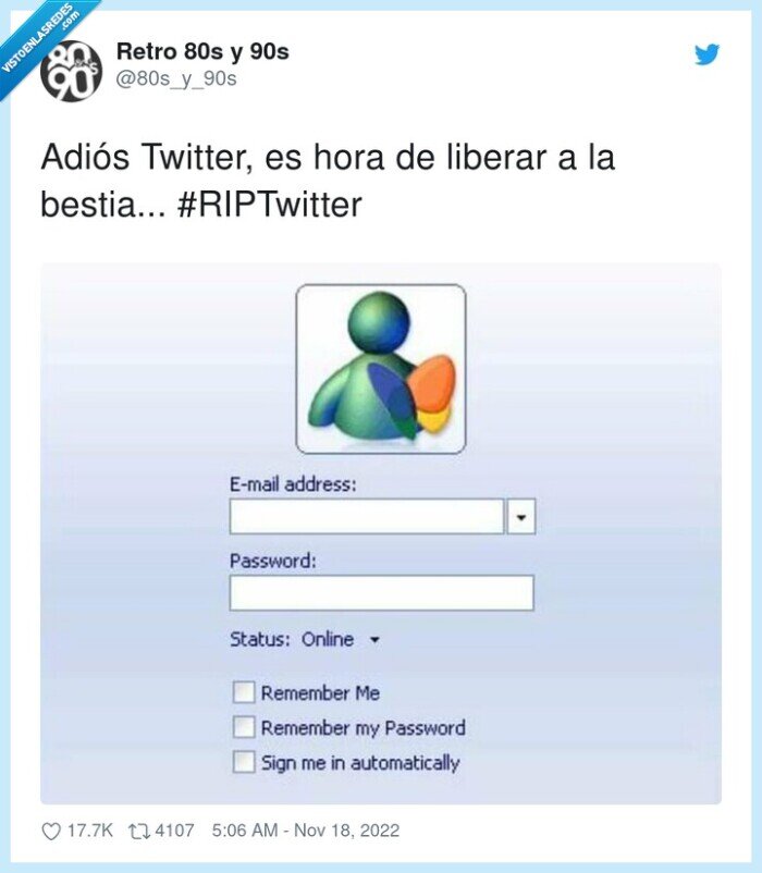 elon musk,messenger,twitter,liberar,adiós,bestia,hora