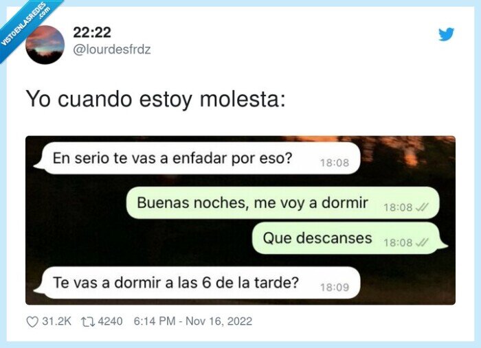 molesta,dormir,enfadada