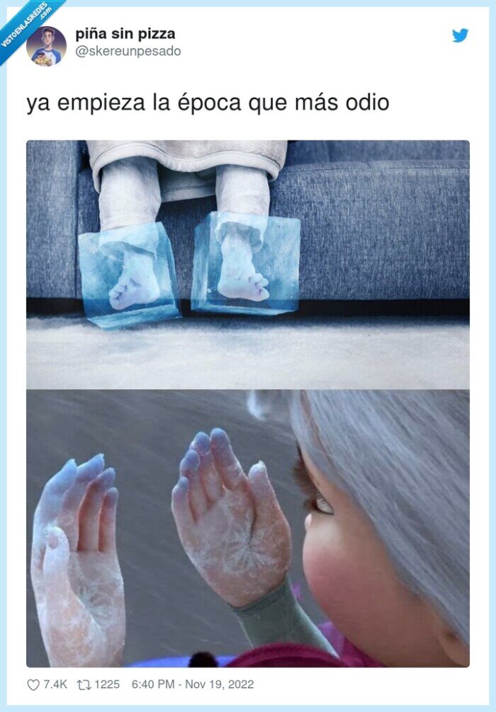 empieza,época,frío,helarse,manos