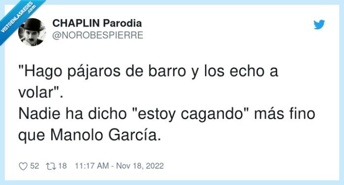 pájaros,cagando,manolo garcía,barro,volar