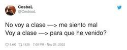 Enlace a La dicotomía de ir a clase, por @CosbaaL