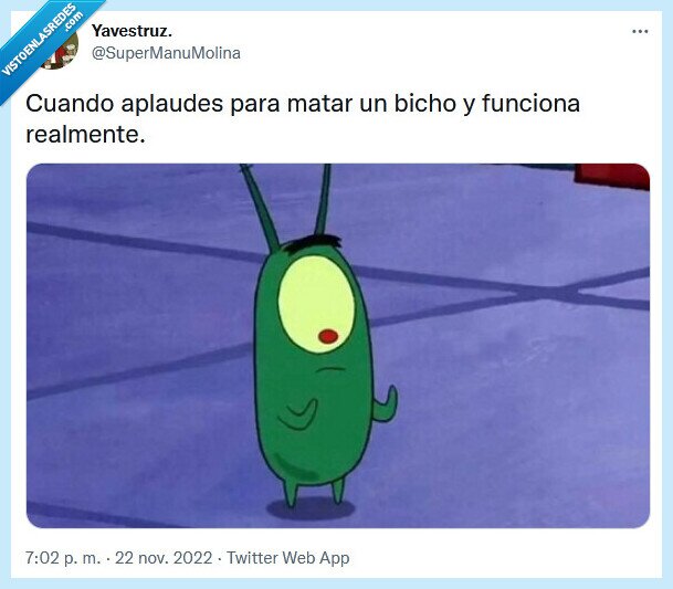 bicho,aplaudir,matar,bob esponja
