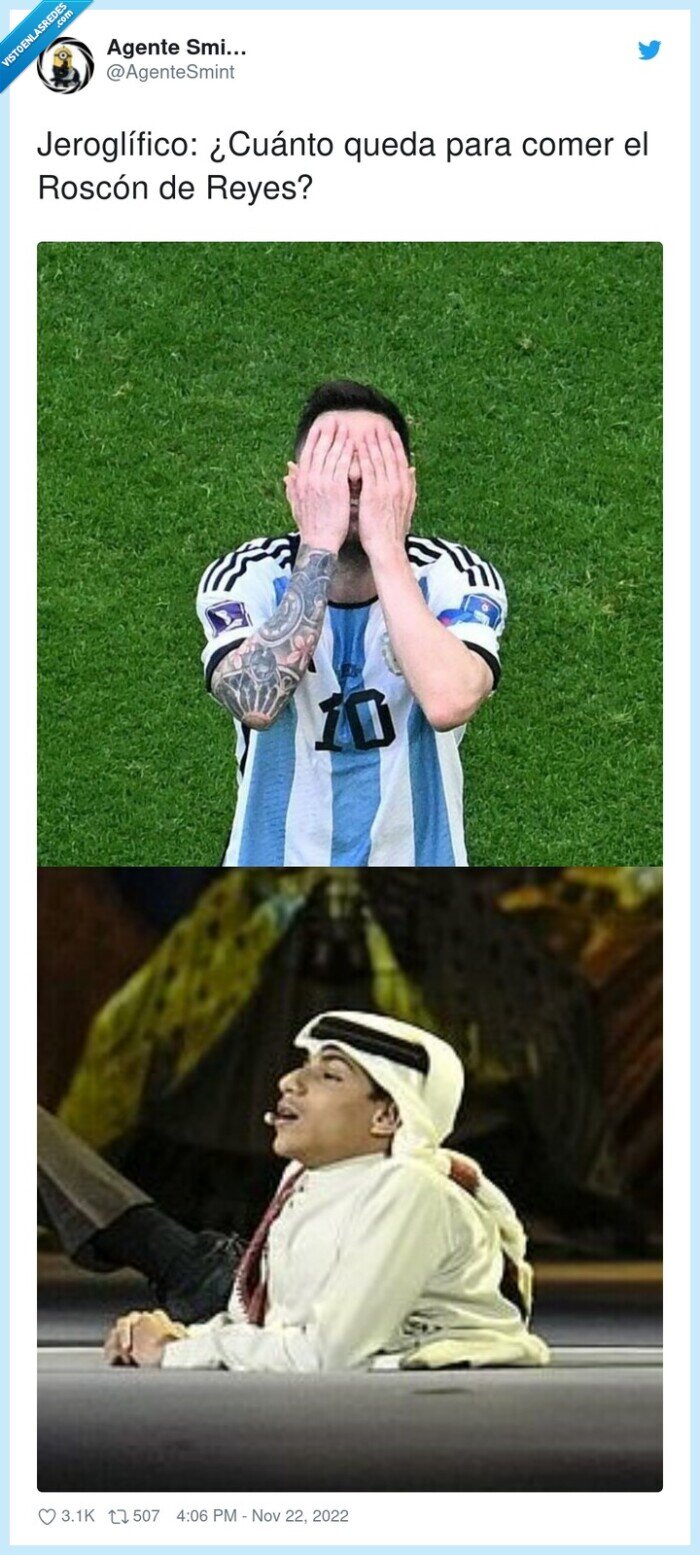 jeroglífico,cuánto,roscón,messi medio,comer,reyes