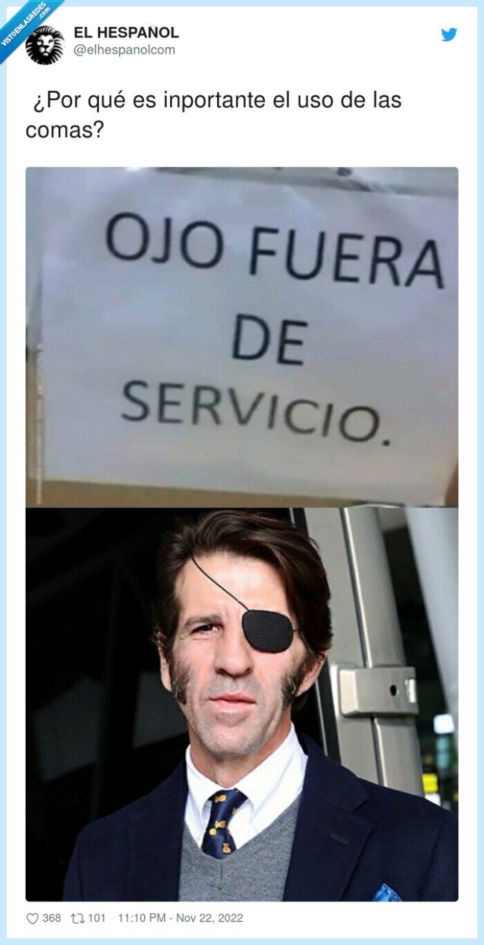 inportante,comas,torero,parche,ojo