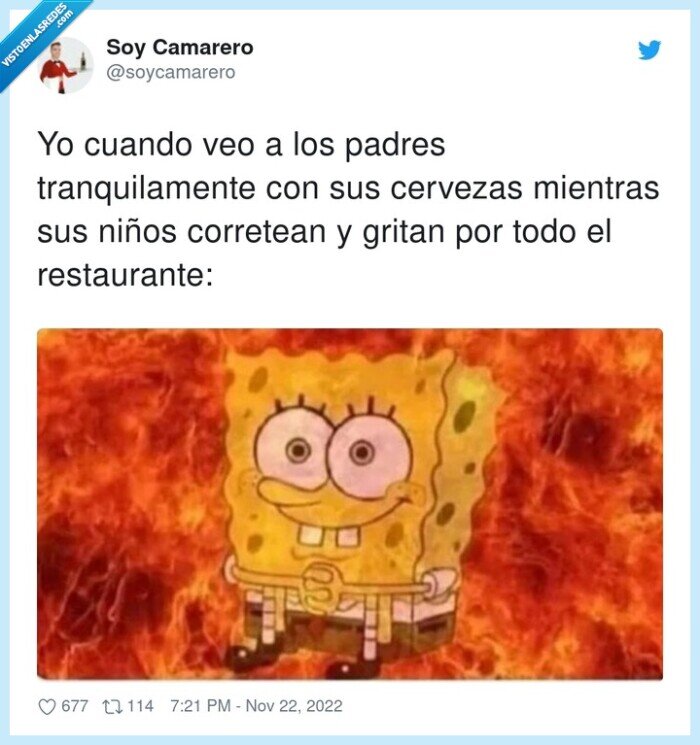 tranquilamente,restaurante,corretear,cervezas,padres,hijos